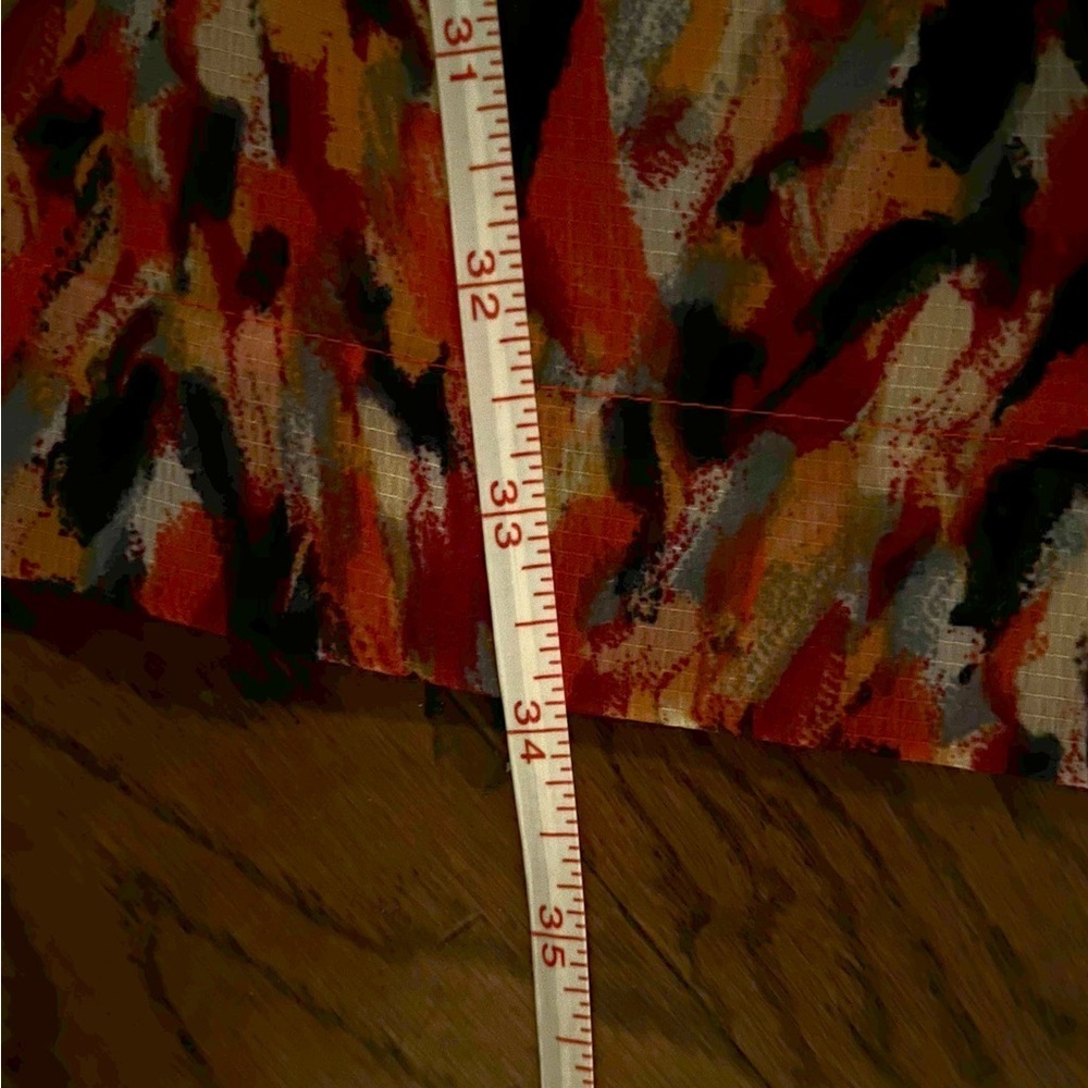 BCBGeneration Women's Orange Multi Color One Shoulder Dress XS w/ Pockets - Picture 7 of 10